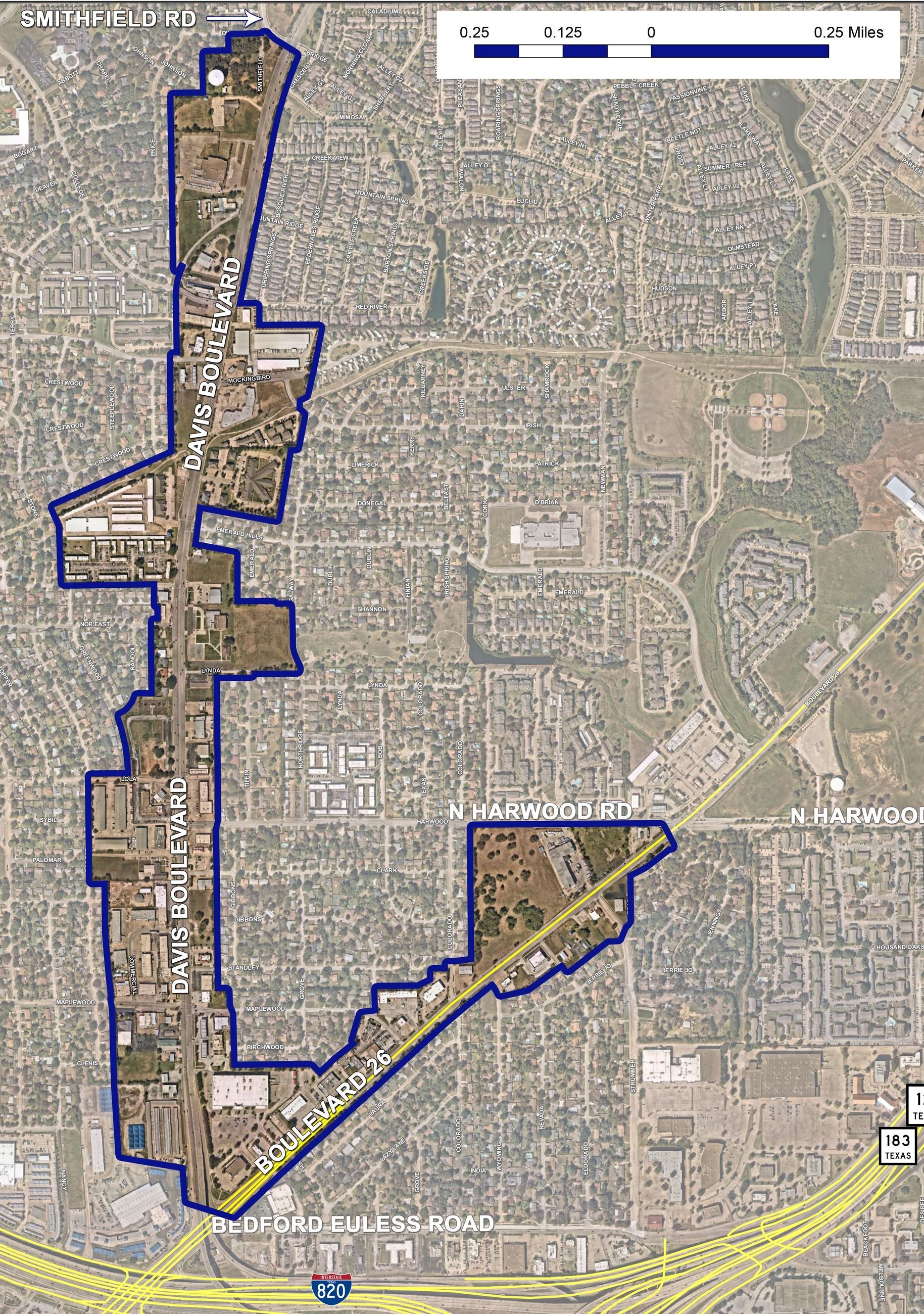 North Richland Hills EZ Boundary Map